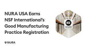 nura usa earns nsf international's good manufacturing practice registration